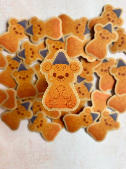 Honey Bear Kraft Sticker