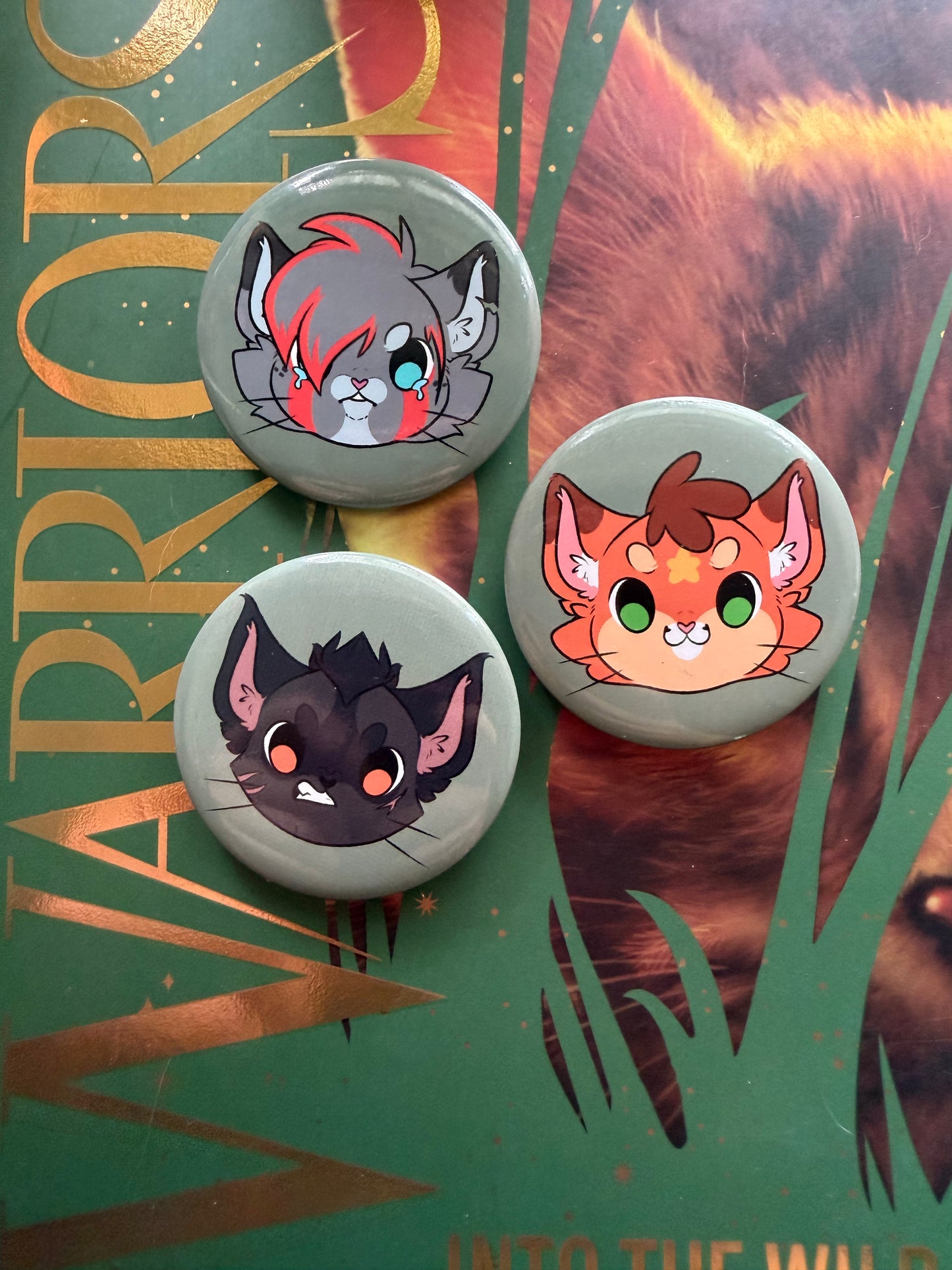 Warriors Chibi buttons