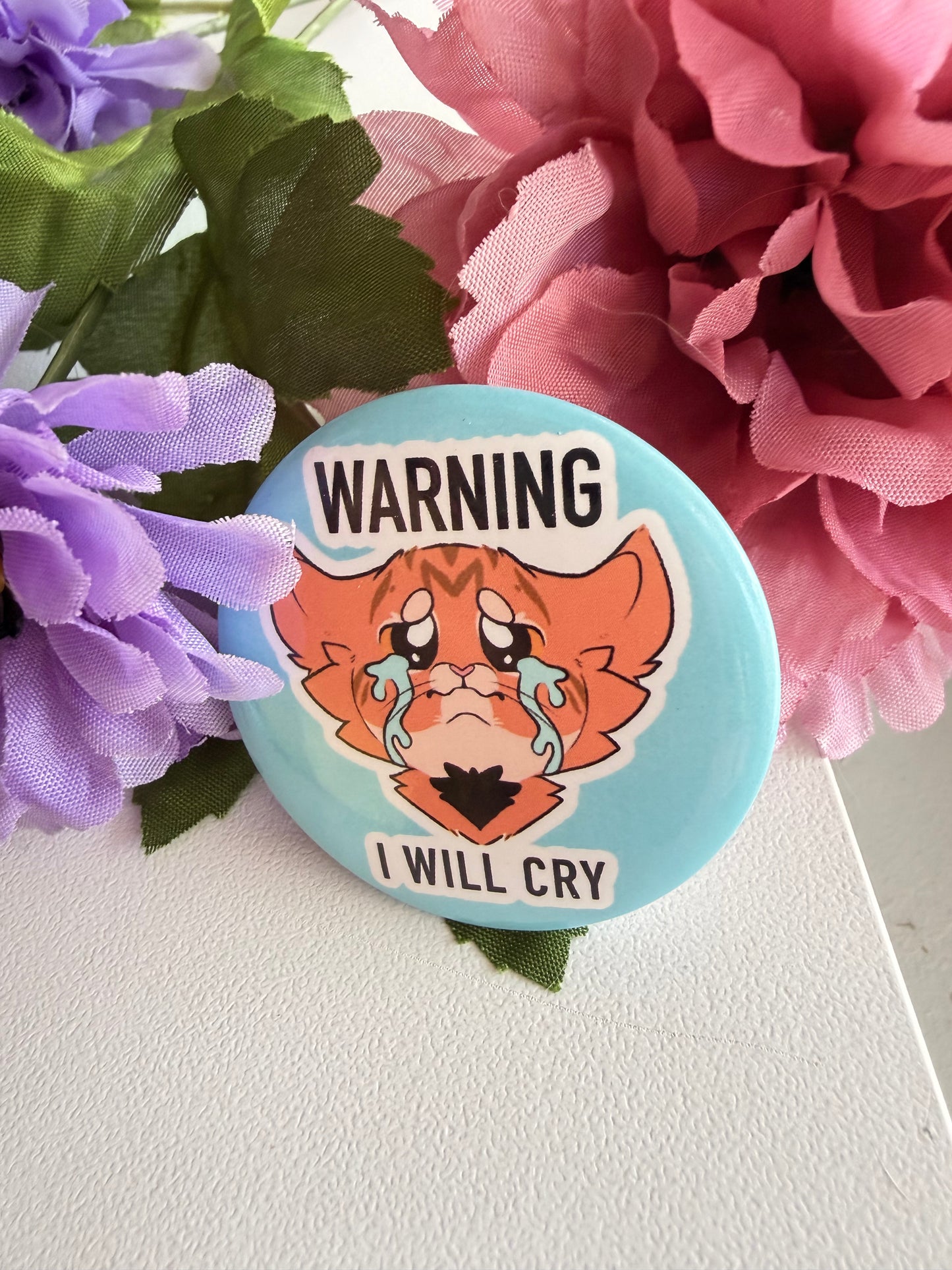 Warning I will cry button