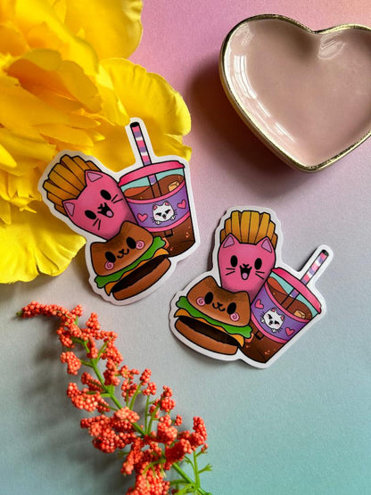 Kawaii Kitten Meal Sticker