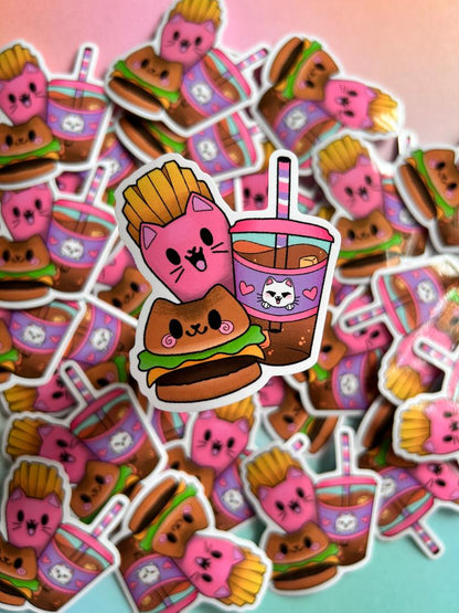 Kawaii Kitten Meal Sticker